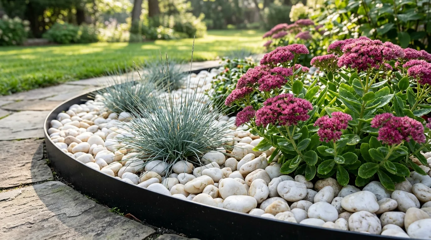 10 Flower Beds with Rocks Instead of Mulch